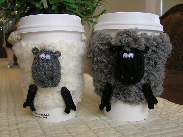 Free knitting pattern for Sheep Cosies and more sheep and lamb knitting patterns