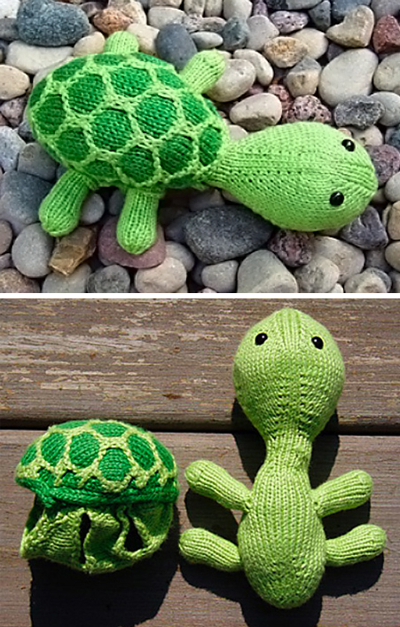 Free Knitting Pattern for Sheldon the Turtle Toy