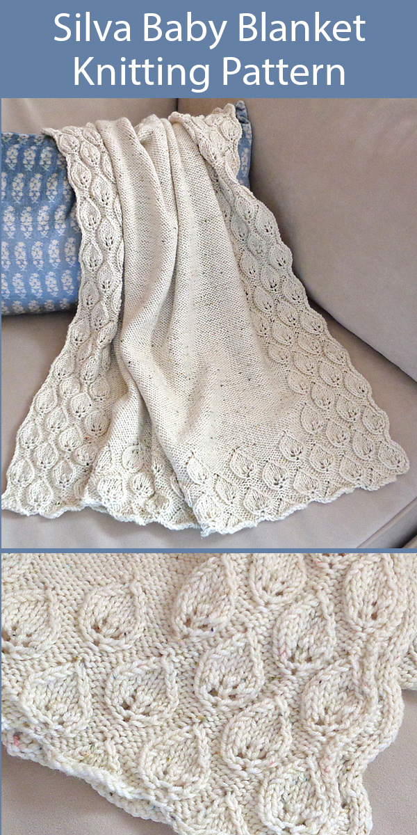 Knitting Pattern for Silva Baby Blanket