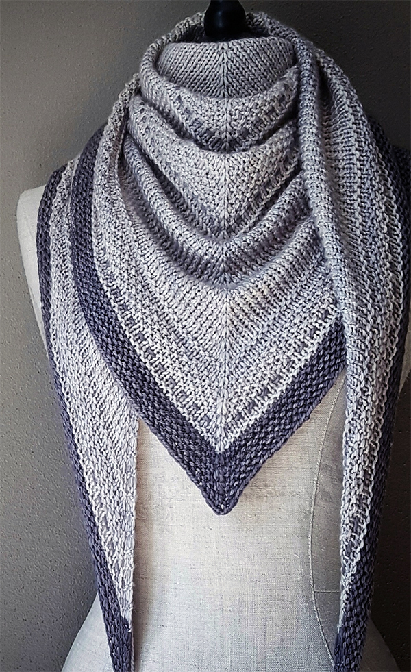 Knitting Pattern for Simply Shawl