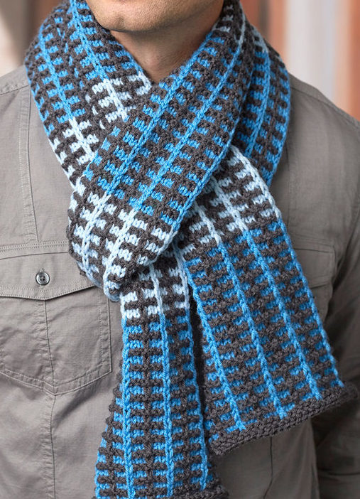 Free Knitting Pattern for Slipped Stripes Scarf