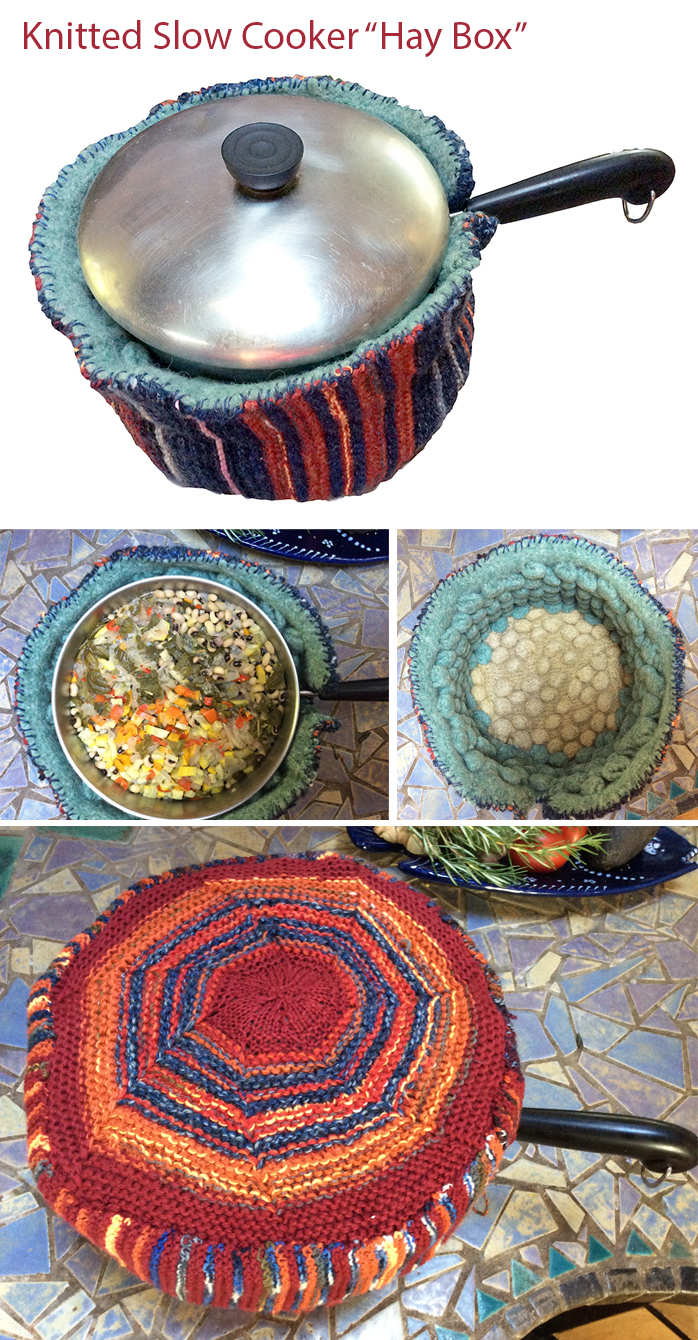 Free Knitting Pattern for a Knitted Slow Cooker