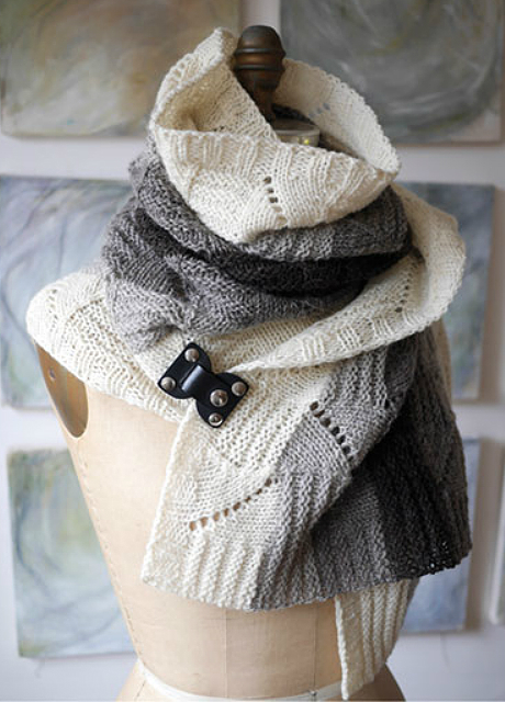 Knitting Pattern for Slow Dog Noodle Scarf or Shawl