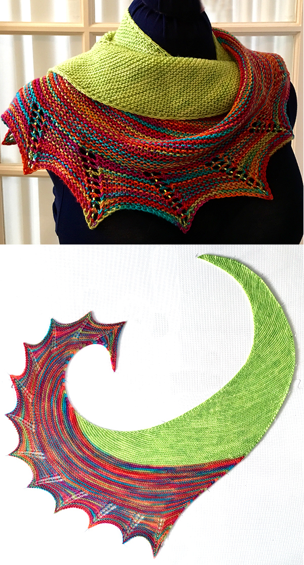 Free Knitting Pattern for Smash Shawl