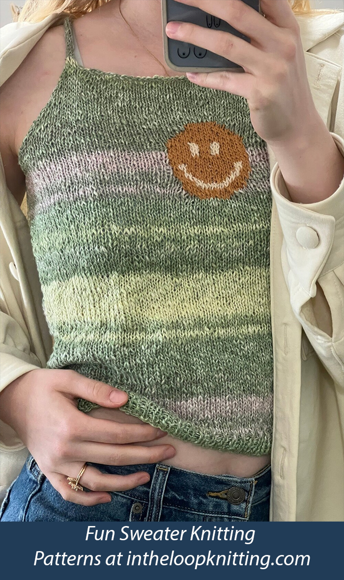 Smiley Tank Knitting Pattern