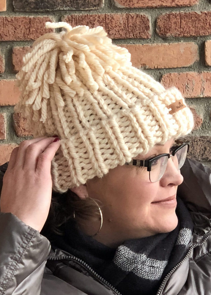 Free Knitting Pattern for Snowboarder Chunky Hat