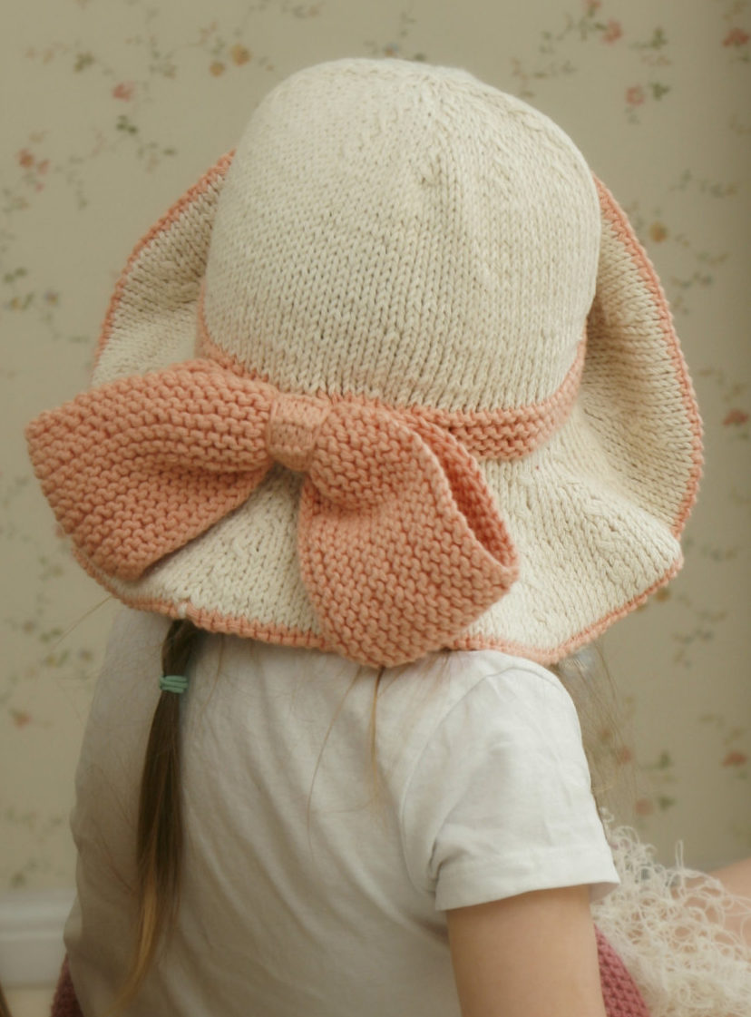 Knitting Pattern for Solei Floppy Brim Hat