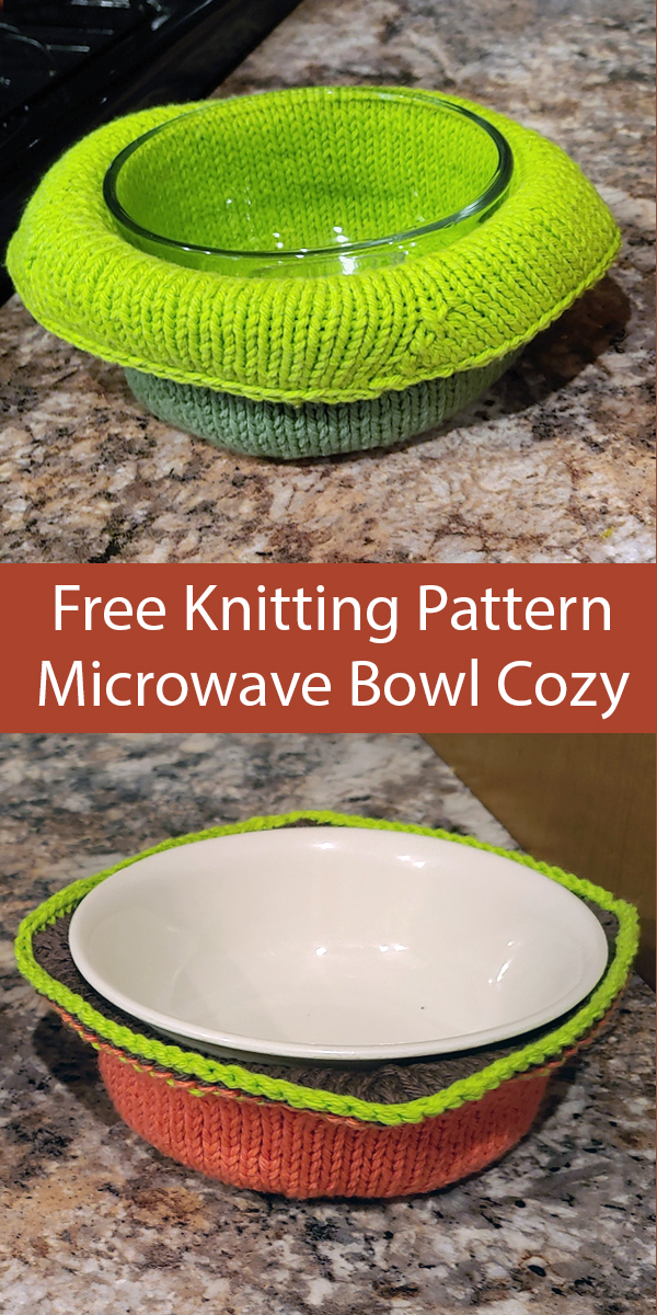 Free Knitting Pattern for SoupR Microwave Bowl Cozy
