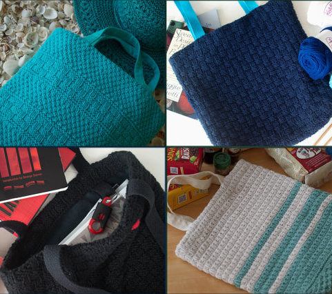 Knitting patterns for Totes