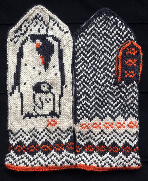 Knitting pattern for Southernmost Mittens