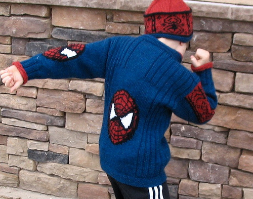 Spiderman Jacket Free Knitting Pattern