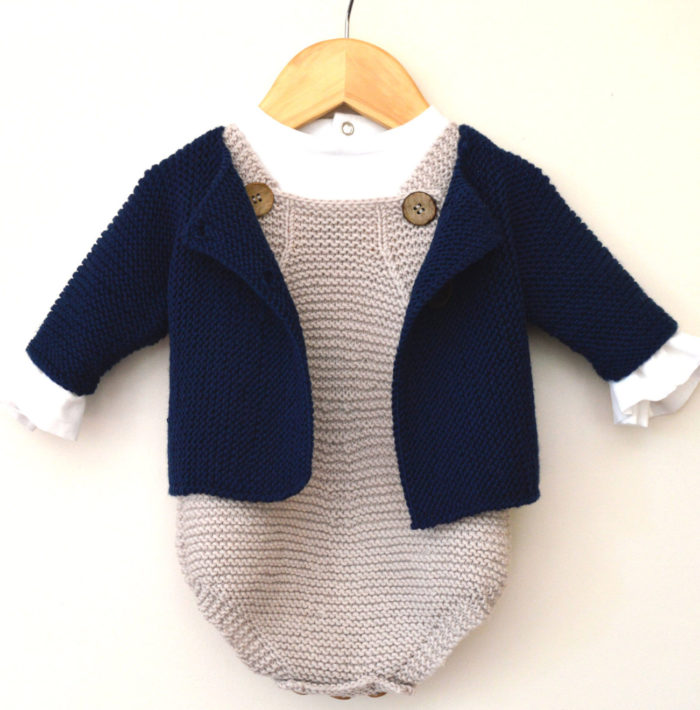 Knitting Pattern for Spring Into Summer Romper and Jacket Set
