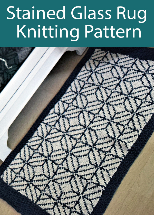 Knitting Pattern for Stained Glass Rug