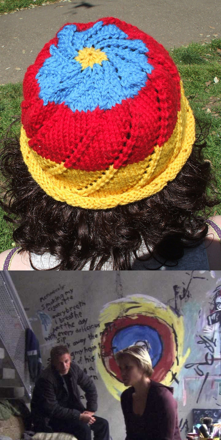 Free Knitting Pattern for Starbuck's Mandala Hat