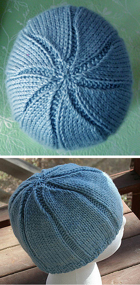 Free Knitting Pattern for Easy Starry Noggin Hat
