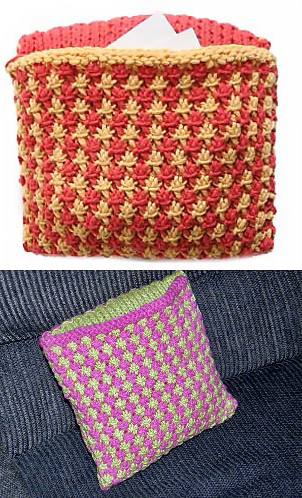 Free Knitting Pattern for Starry Treasure Pillow