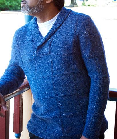 Free knitting pattern for Sticky Note pullover sweater and more knitting patterns for ment
