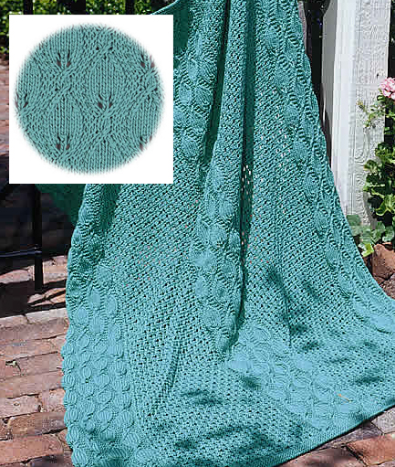 Free Knitting Pattern for Summer Garden Throw