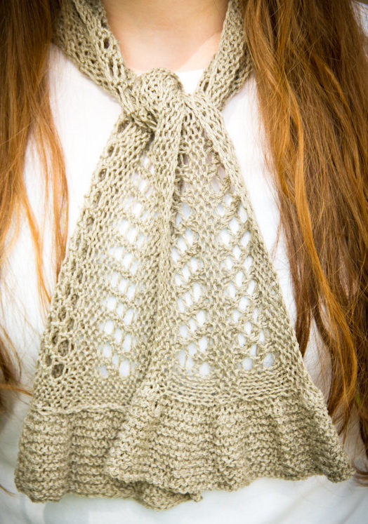 Knitting Pattern for Lace Scarf