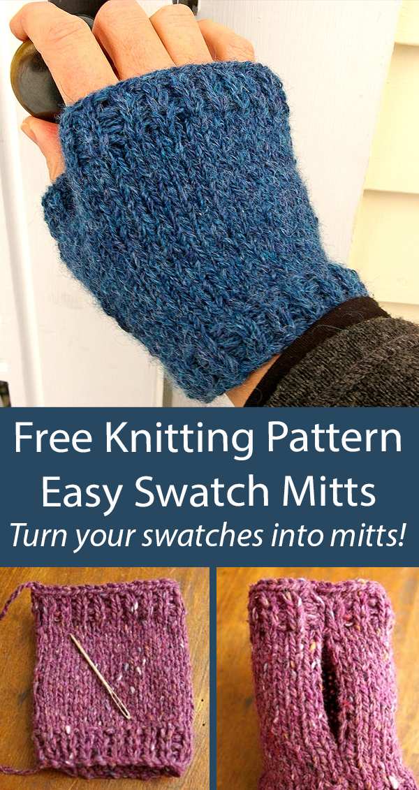 Swatch Mitts Free Knitting Pattern