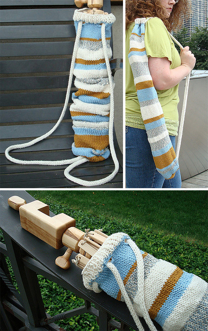 Free Knitting Pattern for Yarn Swift Bag