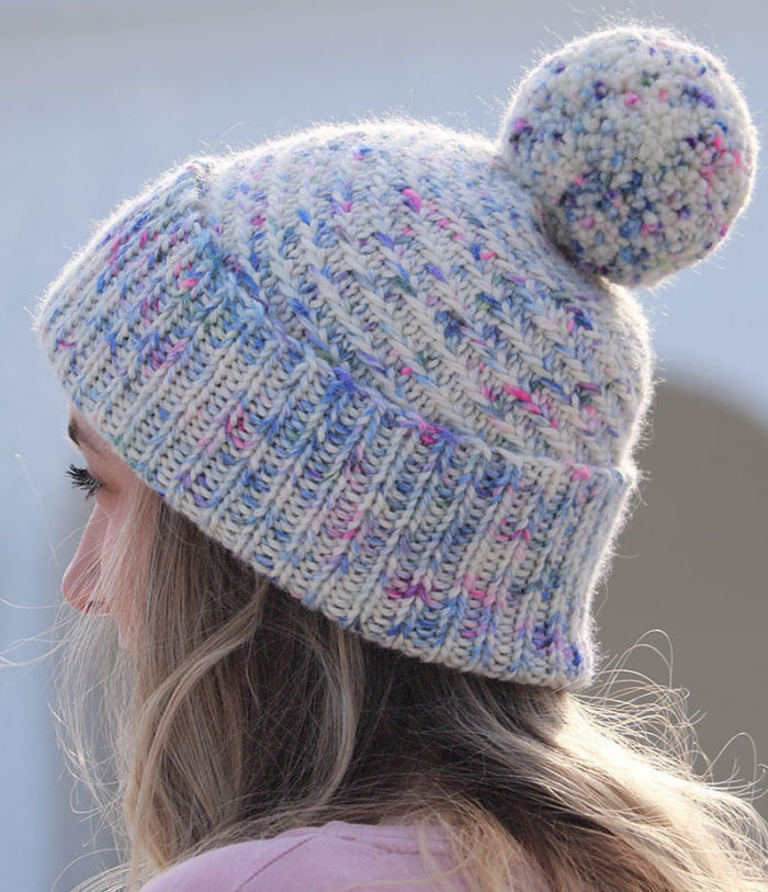 Free Knitting Pattern for Swirled Sprinkles Hat