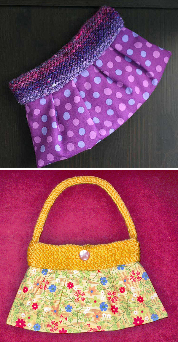 Free Knitting Pattern for Tag Along Clutch