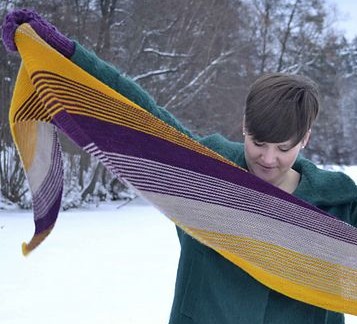 Tailwind Shawl free knitting pattern and other colorful shawl knitting patterns