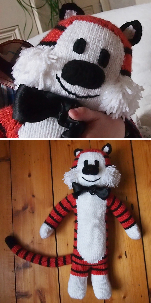 Free Knitting Pattern for Tall Tiger
