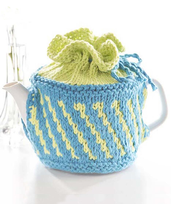 Free Knitting Pattern for Tea Time Cozy
