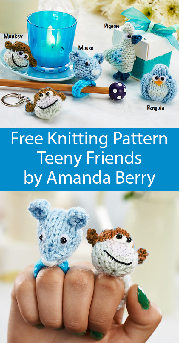 Free Knitting Pattern for Teeny Friends by Amanda Berry