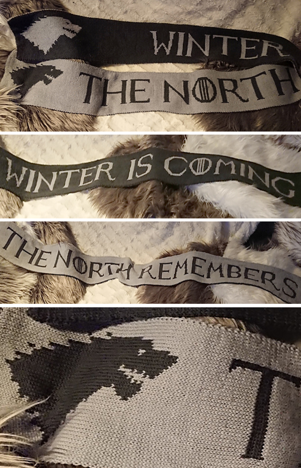 Free Knitting Pattern for The North Remembers Scarf