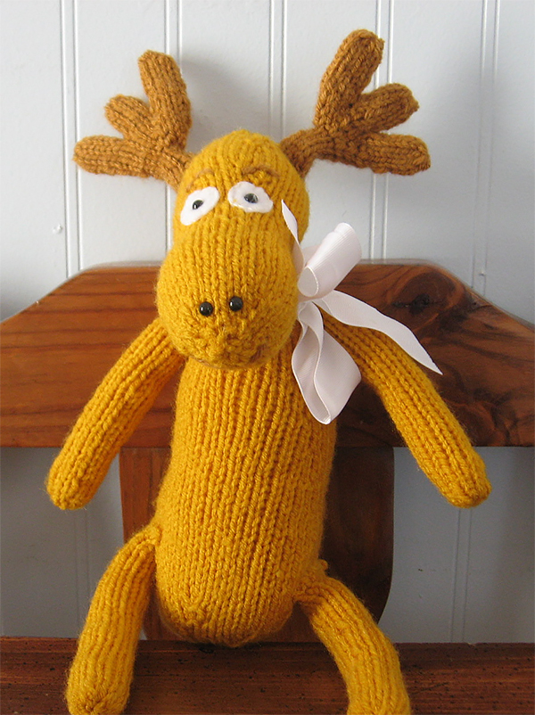 Free Knitting Pattern for Moose
