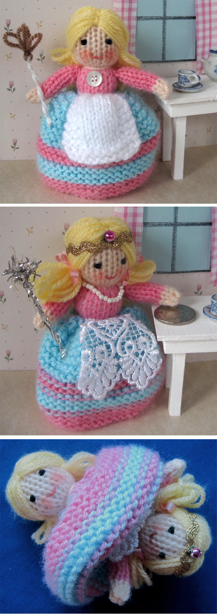 Free Knitting Pattern for Tiny Topsy Doll