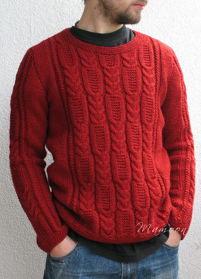 Free Knitting Pattern for Tire Trace Sweater