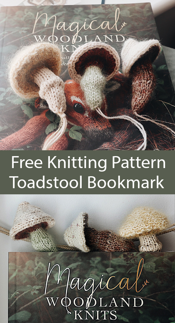 Knitting Pattern for Toadstool Bookmark