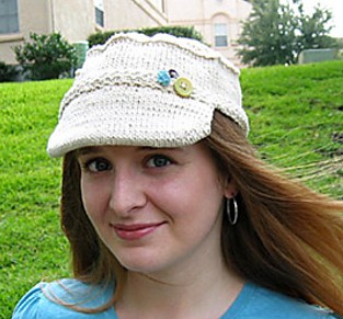 Topi Sun Hat Free Knitting Pattern 