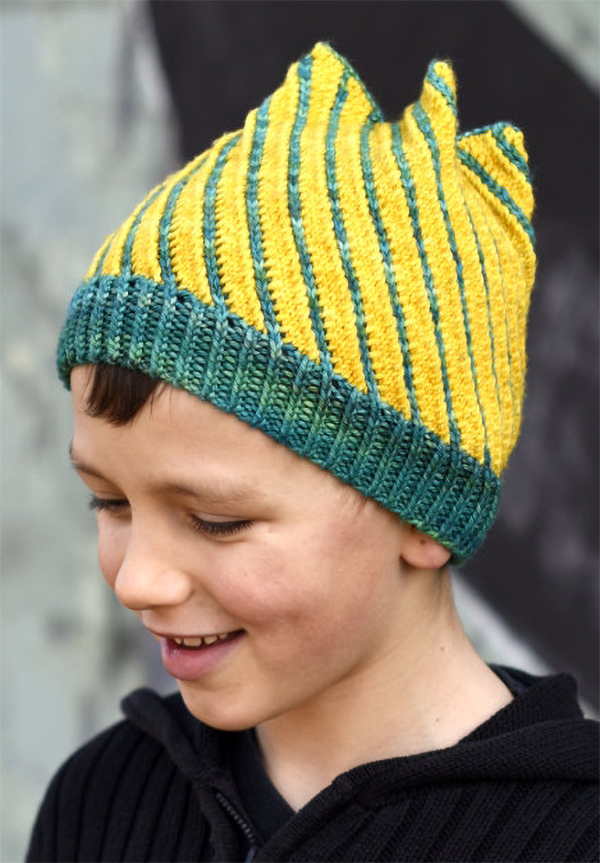 Knitting Pattern for Torsione Spiral Hat 