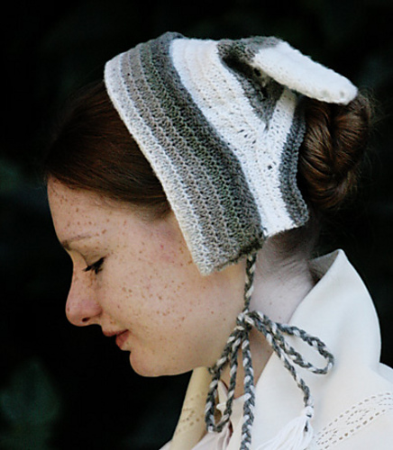 Free knitting pattern for Lady's Travelling Cap (1847)