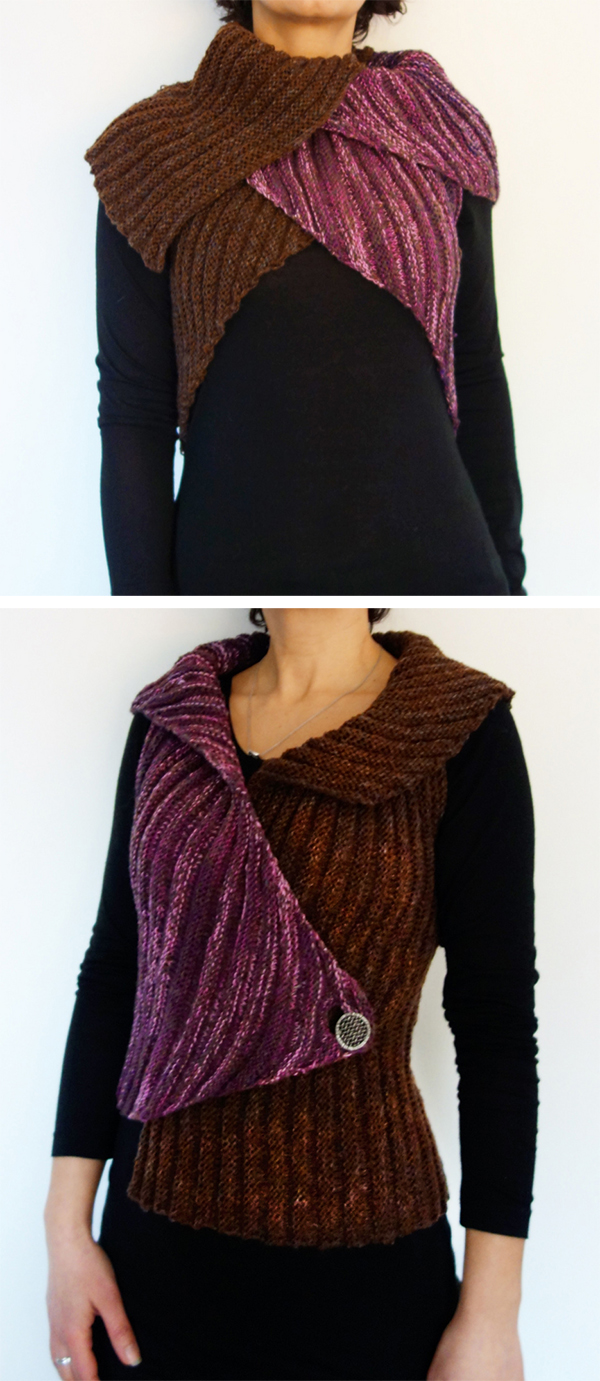 Knitting Pattern for Easy Tulip Vest