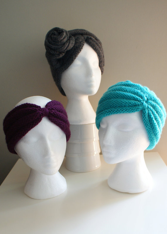  Turban Headband, Hat, and Multi-way Wrap Knitting Patterns