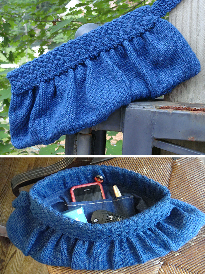 Free Knitting Pattern for Downtown Clutch