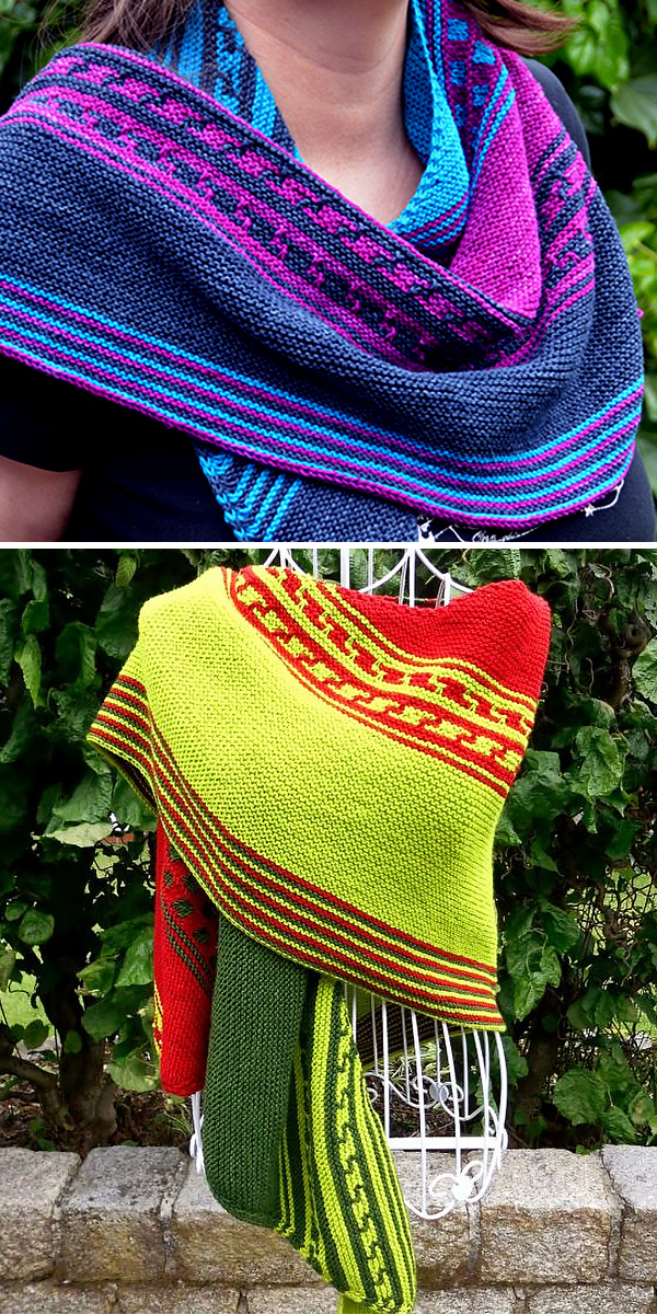 Free Knitting Pattern for Vela Shawl