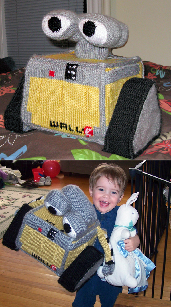 Free Knitting Pattern for Wall-E Inspired Robot