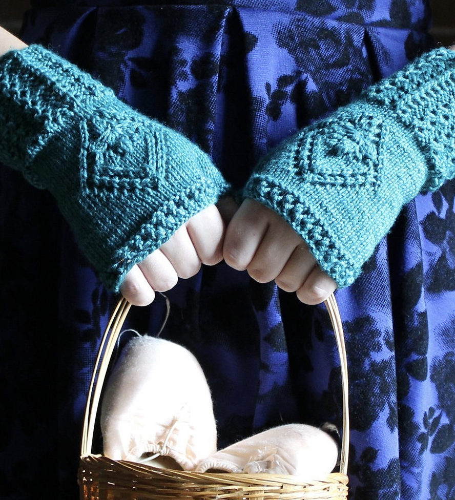 Free Knitting Pattern for Waltzing Mitts