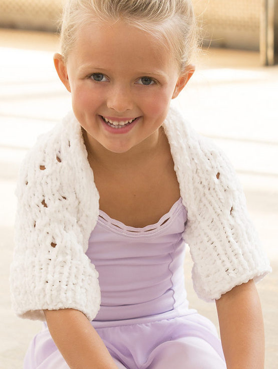 Free Knitting Pattern for Child's Warming Up Shrug 