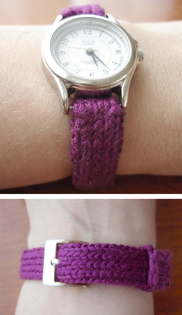Free Knitting Pattern for Watch Strap