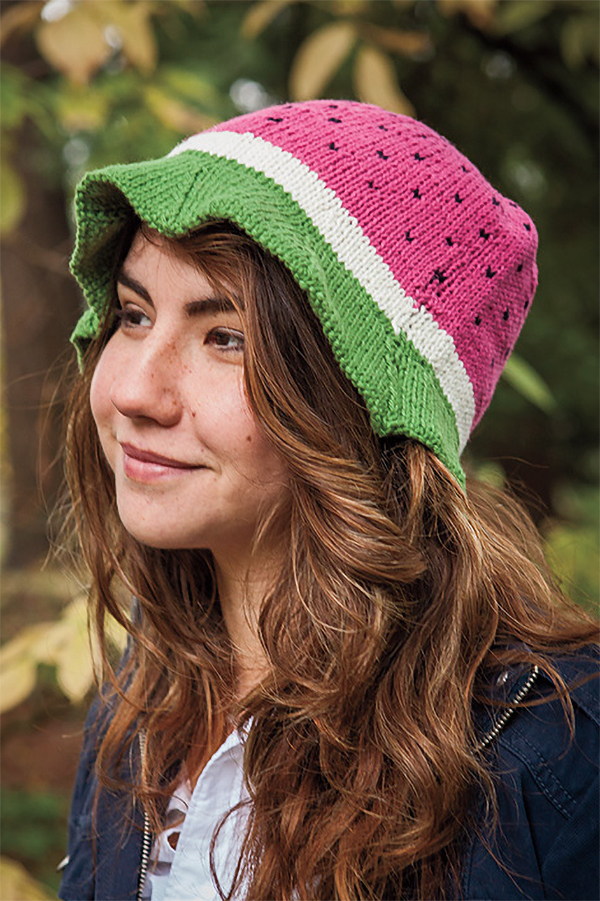 Knitting Pattern for Watermelon Hat