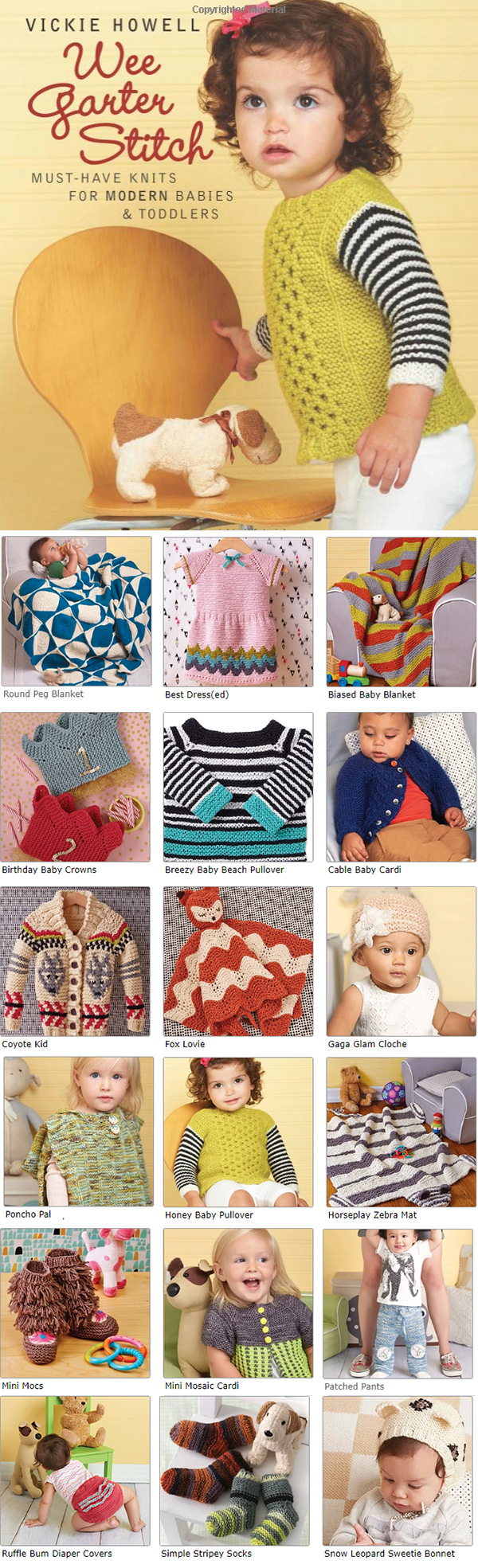 Knitting Pattern for Wee Garter Stitch: Must-Have Knits for Modern Babies & Toddlers