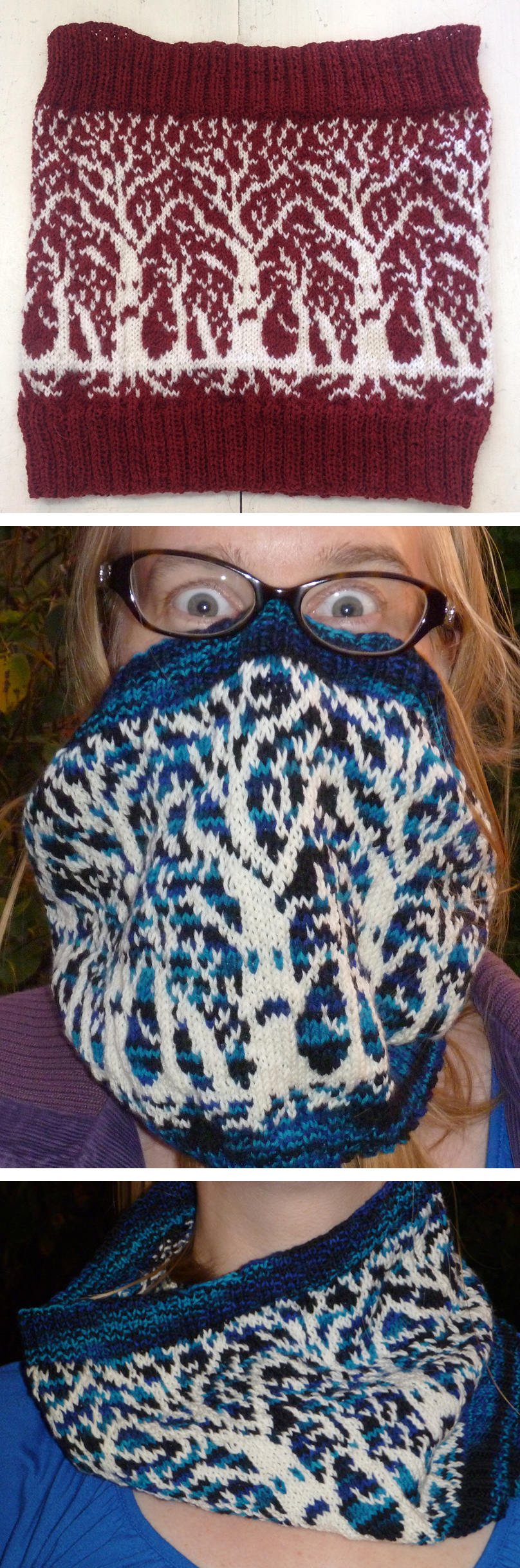 Free Knitting Pattern for Weirwood Cowl